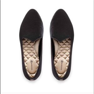 Birdies The Heron Loafer Women’s black Velvet NWT